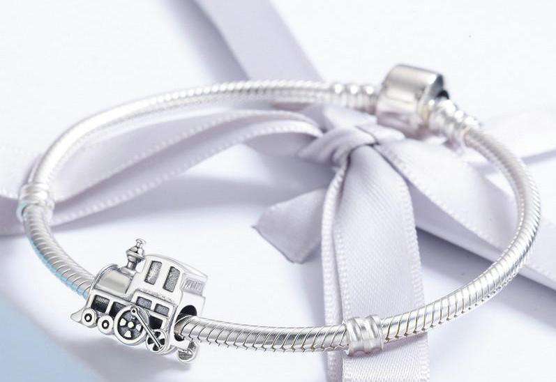 Pandora Compatible 925 sterling silver Locomotive Train Car Charm From CharmSA Image 2