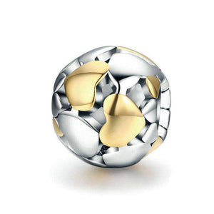 Pandora Compatible 925 sterling silver Luminous Heart & Gold Charm From CharmSA Image 1