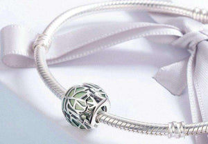 Pandora Compatible 925 sterling silver Tree of Life Tree Leaves Green Enamel Charm From CharmSA Image 2