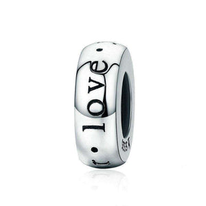 Pandora Compatible 925 sterling silver I Love You Forever Engrave Spacer From CharmSA Image 1