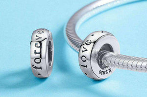 Pandora Compatible 925 sterling silver I Love You Forever Engrave Spacer From CharmSA Image 2
