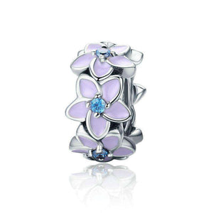 Pandora Compatible 925 sterling silver Orchid Flower CZ Spacer From CharmSA Image 1