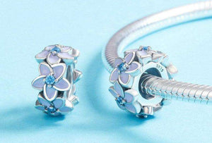 Pandora Compatible 925 sterling silver Orchid Flower CZ Spacer From CharmSA Image 2