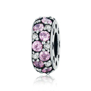 Pandora Compatible 925 sterling silver Classic Pink CZ Spacer From CharmSA Image 1