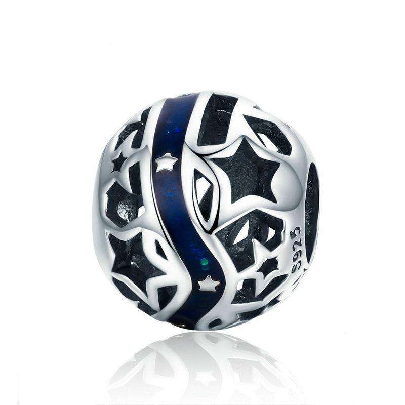 Pandora Compatible 925 sterling silver Galaxy Star Blue Enamel Charm From CharmSA Image 1