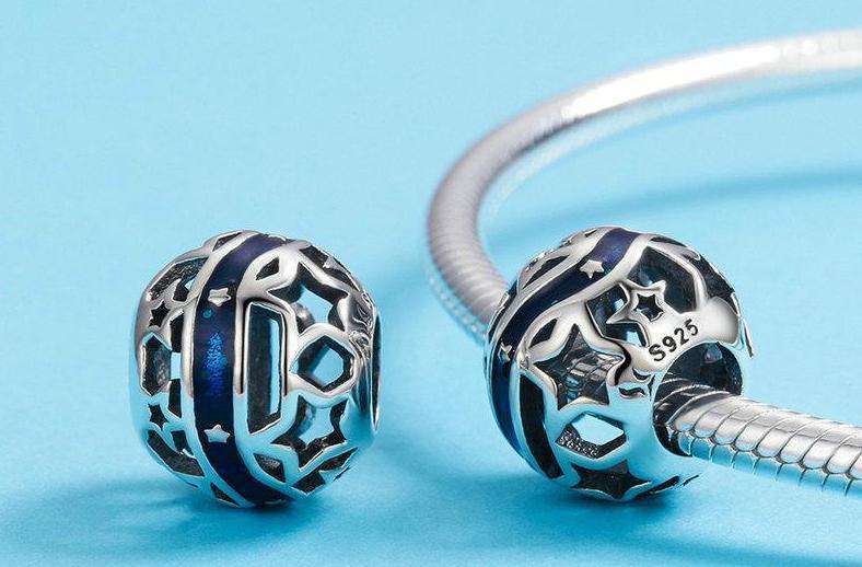 Pandora Compatible 925 sterling silver Galaxy Star Blue Enamel Charm From CharmSA Image 3