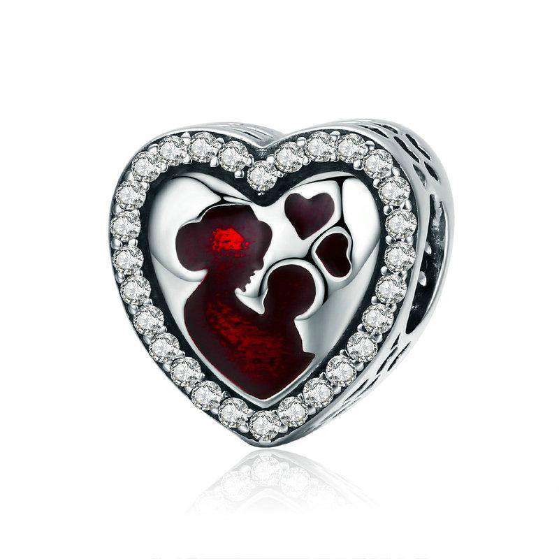 Pandora Compatible 925 sterling silver Great Mother&#39;s Love Heart Engrave Charm From CharmSA Image 1