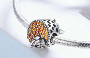Pandora Compatible 925 sterling silver Bee Honeycomb Home Crystal CZ Charm From CharmSA Image 3