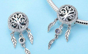 Pandora Compatible 925 sterling silver Dream Catcher Holder Charm From CharmSA Image 3