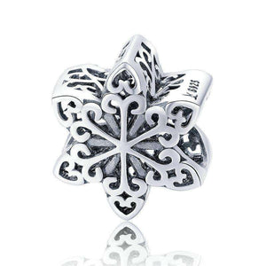 Pandora Compatible 925 sterling silver Elegant Snowflake Openwork Charm From CharmSA Image 1