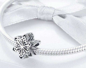 Pandora Compatible 925 sterling silver Elegant Snowflake Openwork Charm From CharmSA Image 2