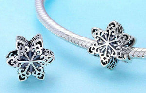 Pandora Compatible 925 sterling silver Elegant Snowflake Openwork Charm From CharmSA Image 3