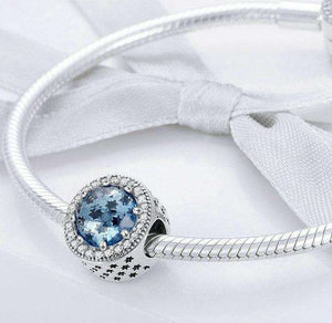 Pandora Compatible 925 sterling silver Star Pave Dazzling CZ Blue Charm From CharmSA Image 2