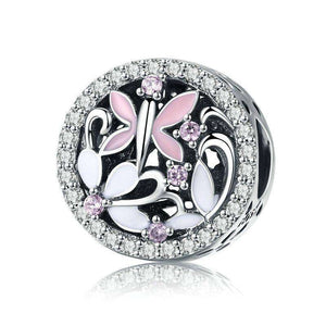 Pandora Compatible 925 sterling silver Dragonfly Butterfly Clear CZ Charm From CharmSA Image 1
