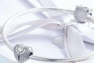 Pandora Compatible 925 sterling silver Angel Wings in Heart Shape Charm From CharmSA Image 2