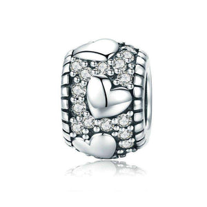 Pandora Compatible 925 sterling silver Heart Shape Charm From CharmSA Image 1