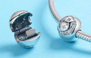 Pandora Compatible 925 sterling silver Moon & Star Clip From CharmSA Image 2