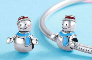 Pandora Compatible 925 sterling silver Mr Snowman Colour Enamel Charm From CharmSA Image 3