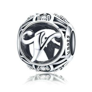 Pandora Compatible 925 sterling silver Alphabet A to Z Charms With CZ (P,L,Z) From CharmSA Image 20