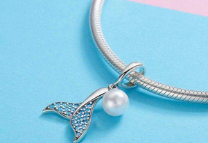 Pandora Compatible 925 sterling silver The Mermaid's Tail Freshwater Pearl Charm From CharmSA Image 2