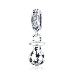 Pandora Compatible 925 sterling silver Baby Pacifier With Stars Charm From CharmSA Image 1