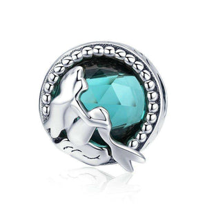 Pandora Compatible 925 sterling silver Mermaid Round Charm From CharmSA Image 1