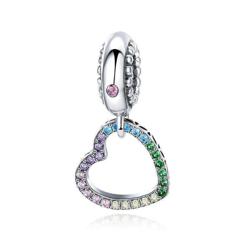 Rainbow heart deals pandora charm