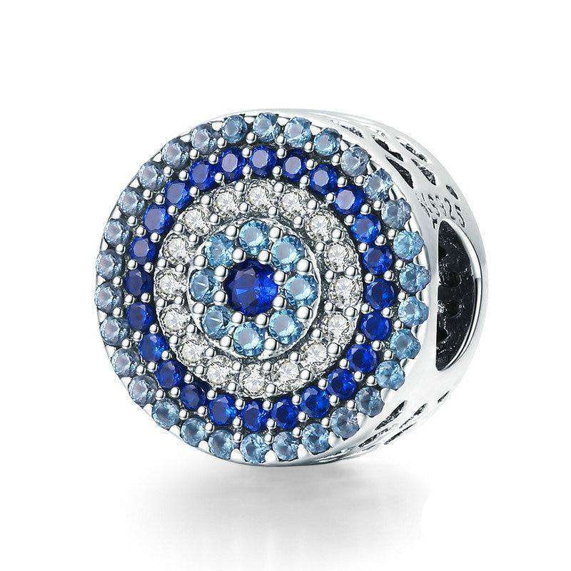 Pandora Compatible 925 sterling silver Lucky Blue Eye CZ Charm From CharmSA Image 1