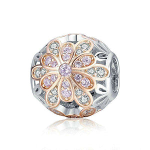 Pandora Compatible 925 sterling silver Blooming Flower Buds CZ Charm From CharmSA Image 1