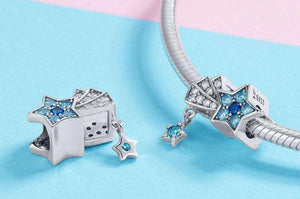 Pandora Compatible 925 sterling silver Blue CZ Shimmering Sky Star Charm From CharmSA Image 3