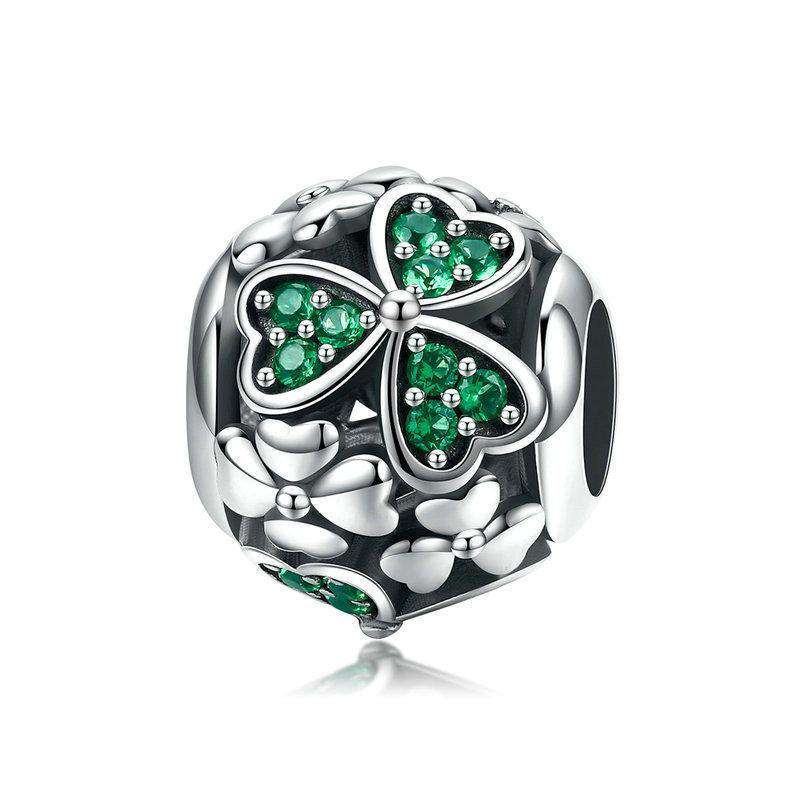 Pandora Shamrock Charm Retired Pandora Lucky Clover Charm :: 14K