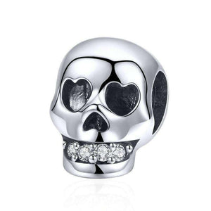 Pandora Compatible 925 sterling silver Christmas Gift Skull Head Charm From CharmSA Image 1