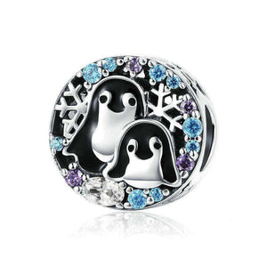 Pandora Compatible 925 sterling silver Penguin Family Animal Charm From CharmSA Image 1
