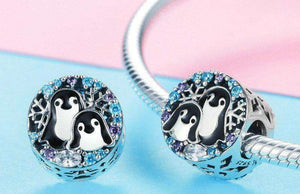 Pandora Compatible 925 sterling silver Penguin Family Animal Charm From CharmSA Image 2