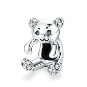 Pandora Compatible 925 sterling silver Little Bear CZ Animal Charm From CharmSA Image 1