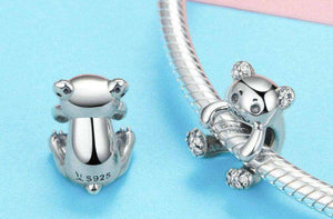 Pandora Compatible 925 sterling silver Little Bear CZ Animal Charm From CharmSA Image 2