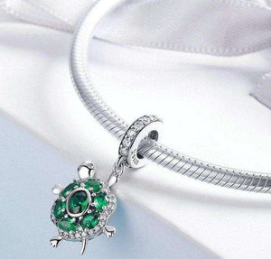Pandora Compatible 925 sterling silver Turtle Green CZ Charm From CharmSA Image 3