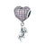 Pandora Compatible 925 sterling silver Heart Bear Pink CZ Charm From CharmSA Image 1