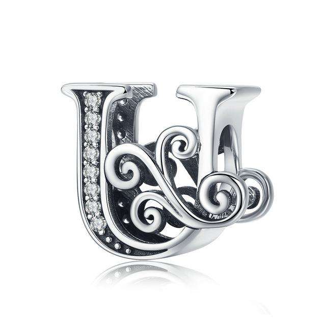 Pandora Compatible 925 sterling silver Alphabet A to Z Charms From CharmSA Image 20
