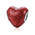 Pandora Compatible 925 sterling silver Red Rose Flower in Heart Shape Charm From CharmSA Image 1