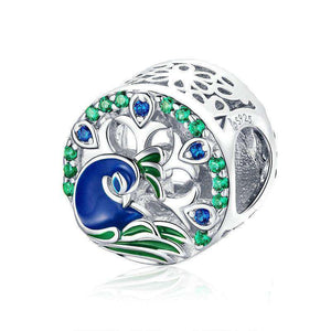 Pandora Compatible 925 sterling silver Beautiful Peafowl Colorful Charm From CharmSA Image 1