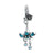 Pandora Compatible 925 sterling silver Blue Enamel Flower Charm From CharmSA Image 1