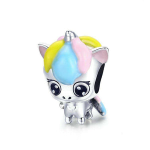 Pandora Compatible 925 sterling silver Colorful Enamel Licorne Charm From CharmSA Image 1