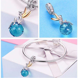 Pandora Compatible 925 sterling silver Elf Planet Blue Dangle Charm From CharmSA Image 2