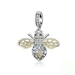 Pandora Compatible 925 sterling silver CZ Bee Charm From CharmSA Image 1
