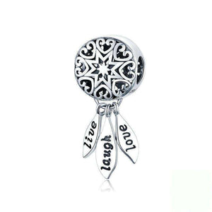 Pandora Compatible 925 sterling silver Life Dream Catcher Dangle Charm From CharmSA Image 1