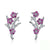 Wintersweet Blooming Plum Flower Stud Earrings From CharmSA Image 1