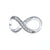 Pandora Compatible 925 sterling silver Infinity Love Forever Clear CZ Charm From CharmSA Image 1