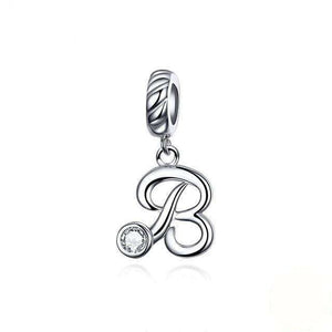 Pandora Compatible 925 sterling silver Alphabet A to Z Dangle Charm From CharmSA Image 6