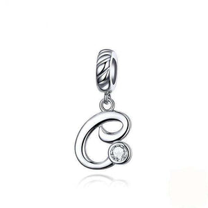 Pandora Compatible 925 sterling silver Alphabet A to Z Dangle Charm From CharmSA Image 8